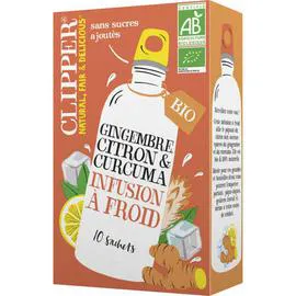 CLIPPER CLIP Infusion froide citron curcuma bio 27g