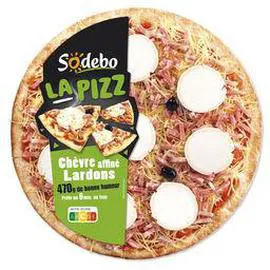 SODEBO Pizza La Pizz Chèvre lardons 470g