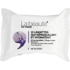 LA BEAUTÉ Lingettes démaquillantes du Visage x25