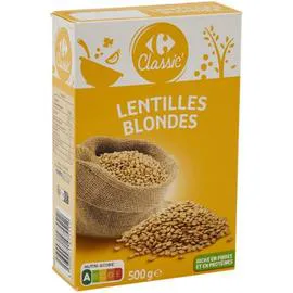 CARREFOUR CLASSIC' Lentilles blondes 500g