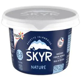 YOPLAIT, SKYR Yaourt nature 0% MG 850g