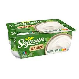 SOJASUN Dessert végétal nature au bifidus 6x100g