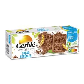 GERBLÉ Biscuits éclats cacao & céréales 160g