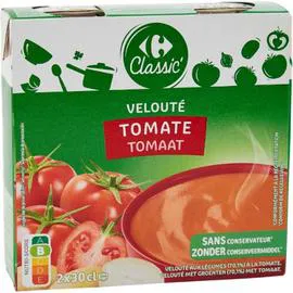 CARREFOUR CLASSIC' Soupe velouté tomate 2x30cl