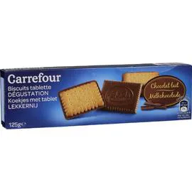 CARREFOUR Biscuits chocolat/lait 125g