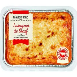 MAISON TINO Plat cuisiné Lasagnes de boeuf 900g