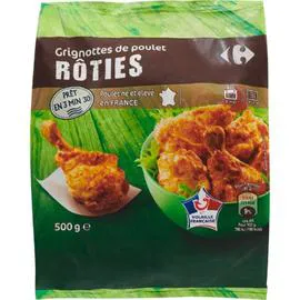 CARREFOUR Grignottes de poulet rôties 500g