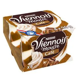 NESTLÉ, LE VIENNOIS Mousse liégeoise café 4x90g