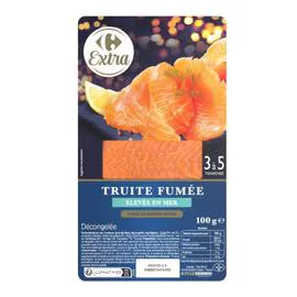 CARREFOUR EXTRA Truite fumée 100g