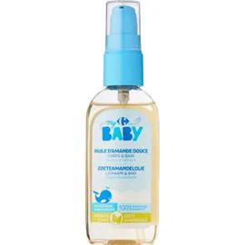 CARREFOUR BABY Huile d'amande douce corps & bain 75ml