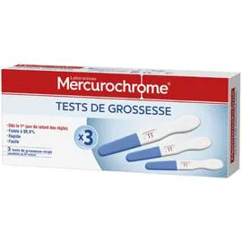 MERCUROCHROME Tests grossesse x3 x3
