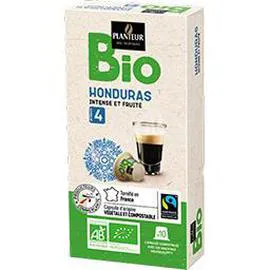 PLANTEUR DES TROPIQUES Capsules de café compatibles Nespresso moulu Honduras BIO x10