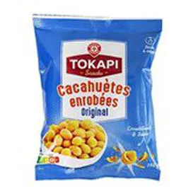MARQUE REPÈRE, TOKAPI Cacahuètes enrobées Salées 150g