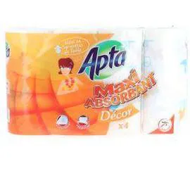 APTA Essuie-tout maxi absorbant Décor x4