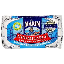 LE MARIN Beurre Moulé Aux Cristaux de Sel de Guérande 500g