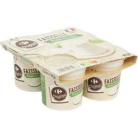 CARREFOUR Faisselle nature 6% MG 4x100g