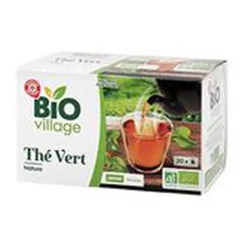 MARQUE REPÈRE, BIO VILLAGE Thé vert 36g