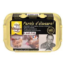 L'OEUF DE NOS VILLAGES Oeufs x6