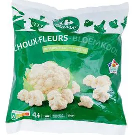 CARREFOUR CLASSIC' Choux-fleurs en fleurettes 1kg