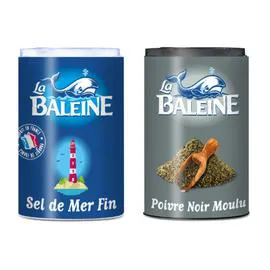 LA BALEINE Sel et Poivre Duo 50g+18g