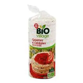 MARQUE REPÈRE, BIO VILLAGE Galettes 4 céréales x17 130g