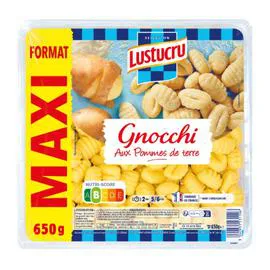 LUSTUCRU Pâtes Fraîches Gnocchi Maxi 650g