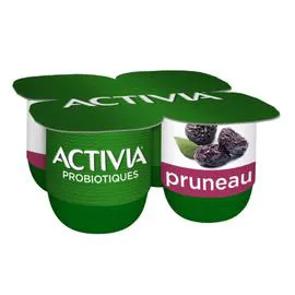 DANONE, ACTIVIA Yaourt aux fruits bifidus pruneau 4x125g