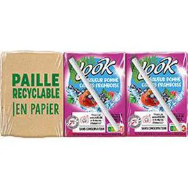 LOOK Boisson saveur pomme cassis framboise 6x20cl