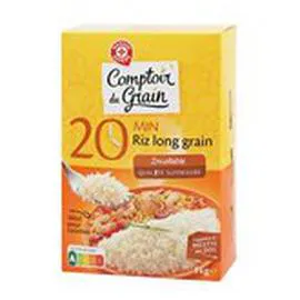 MARQUE REPÈRE, COMPTOIR DU GRAIN Riz long Etuvé 1kg