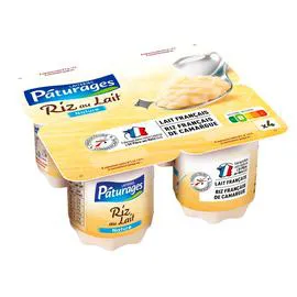 PÂTURAGES Riz au lait nature 460g