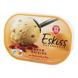 MARQUE REPÈRE, ESKISS Crème glacée Rhum raisin 494g