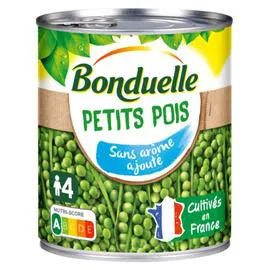 BONDUELLE Petits pois sans arôme ajouté 560g