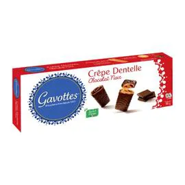 GAVOTTES Biscuits crêpe dentelle au chocolat noir 90g
