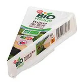 MARQUE REPÈRE, BIO VILLAGE Fromage pointe brie Bio - 25% mg 180g