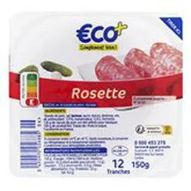 ECO+ Rosette pur porc 12 tranches 150g