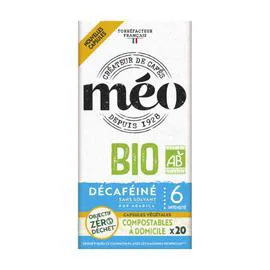 MÉO Capsules Décaféiné arabica Bio - x20 x20