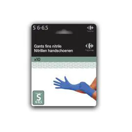 CARREFOUR Gants Nitril T6 x10