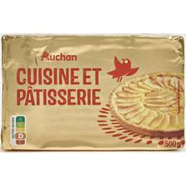 AUCHAN Margarine cuisine et pâtisserie 500g