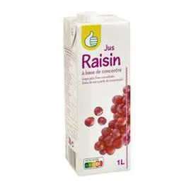 AUCHAN ESSENTIEL Jus de raisin brique 1l