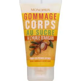 MONOPRIX Gommage corps au sucre, à l'huile d'argan, peaux sèches 150ml
