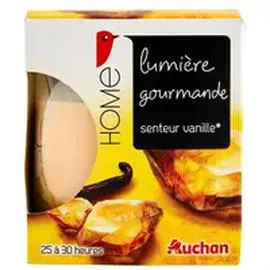 AUCHAN Bougie parfumante senteur vanille l'unité