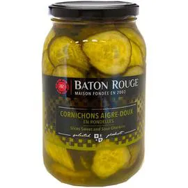 BATON ROUGE Cornichons en Rondelles 470g