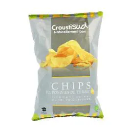 CROUSTISUD Chips De Pomme De Terre Au Sel De Guérande Bio 100g