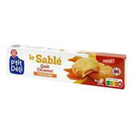 MARQUE REPÈRE, P'TIT DÉLI Sablé pur beurre Caramel 100g