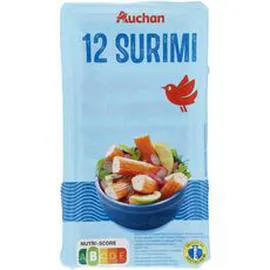 AUCHAN Bâtonnets de surimi saveur crabe MSC 200g