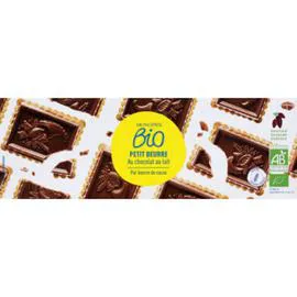 MONOPRIX BIO Petit beurre au chocolat au lait bio 150g