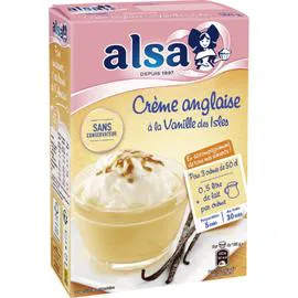 ALSA Préparation dessert crème anglaise vanille 300g