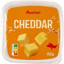 AUCHAN Dès de cheddar 150g