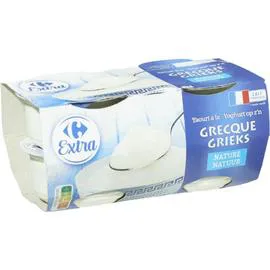CARREFOUR EXTRA Yaourt à la grecque nature 4x150g
