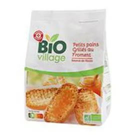 MARQUE REPÈRE, BIO VILLAGE Petit pain grillé Bio 225g